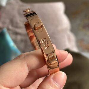 Coach Swagger Rose Gold Hinge Bracelet